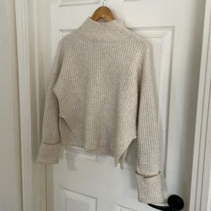 Top Shop Mock Neck Knit Sweater